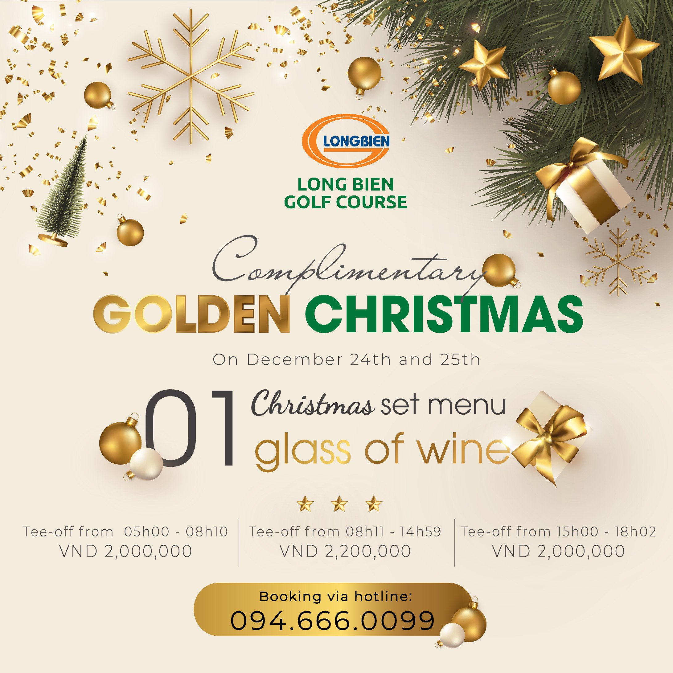 GIÁNG SINH THÊM LUNG LINH VỚI CHƯƠNG TRÌNH ƯU ĐÃI “GOLDEN CHRISTMAS”