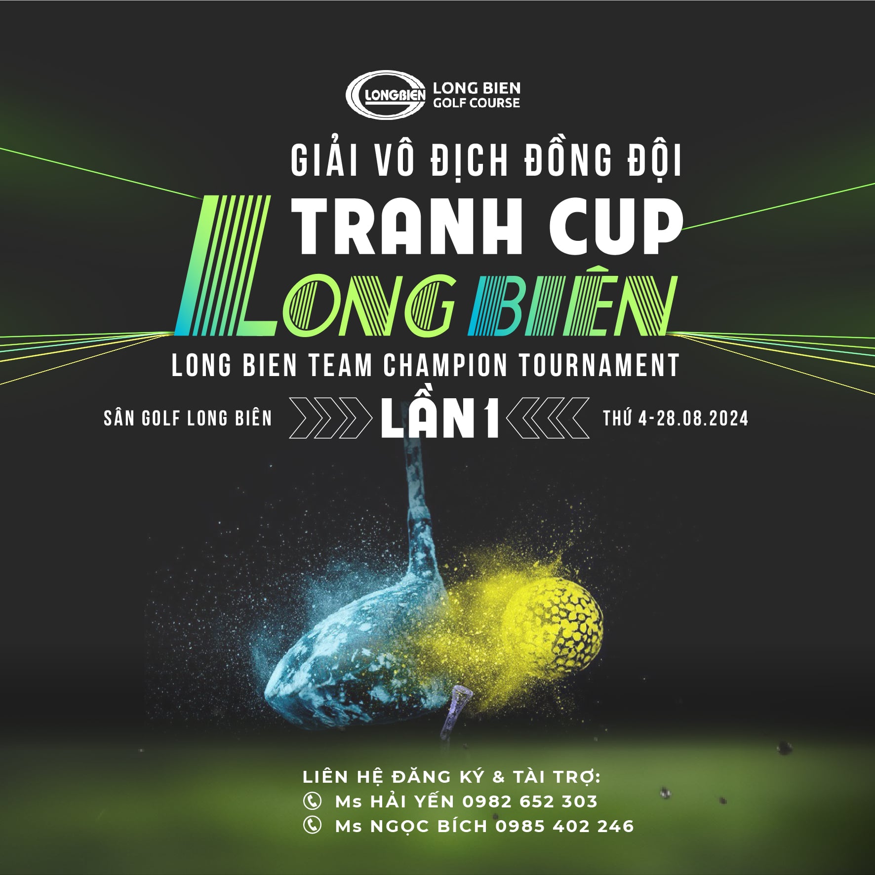GIẢI GOLF VÔ ĐỊCH ĐỒNG ĐỘI TRANH CUP LONG BIÊN – LẦN THỨ 1