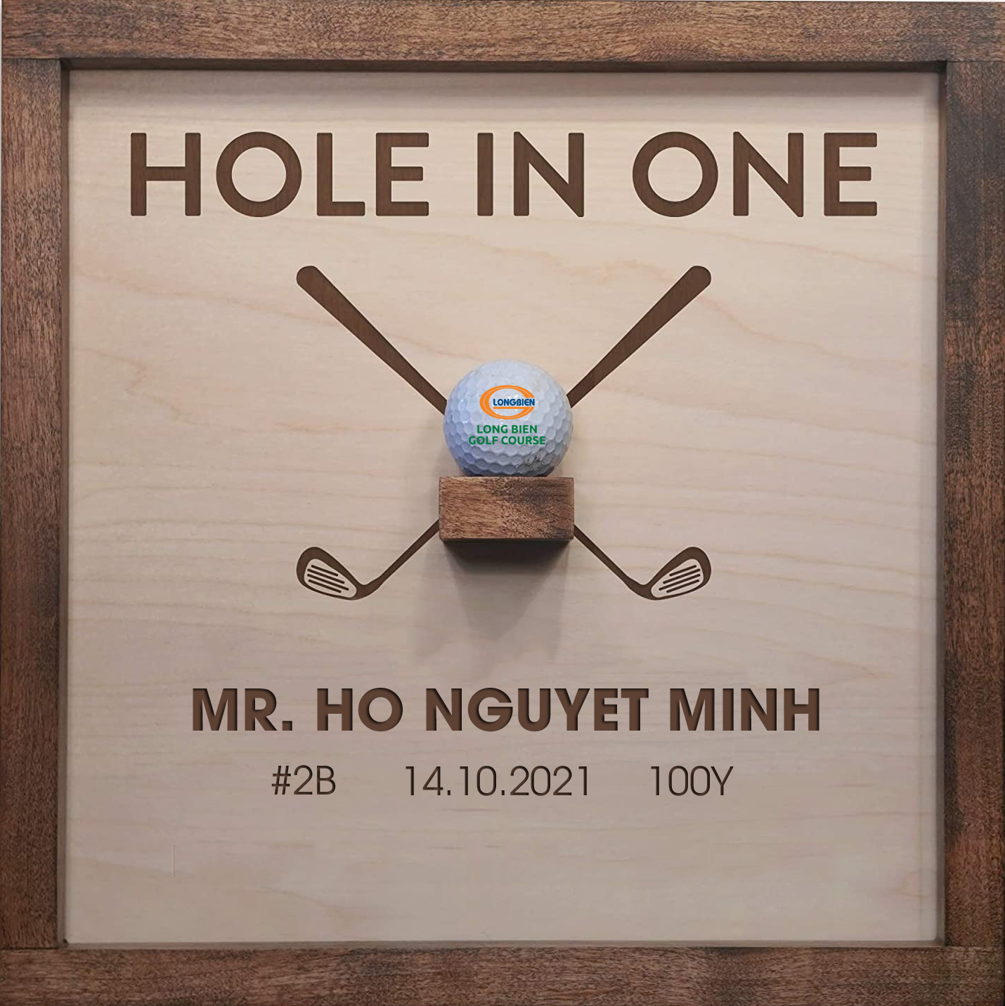 HOLE IN ONE BỞI GOLFER HỒ MINH NGUYỆT