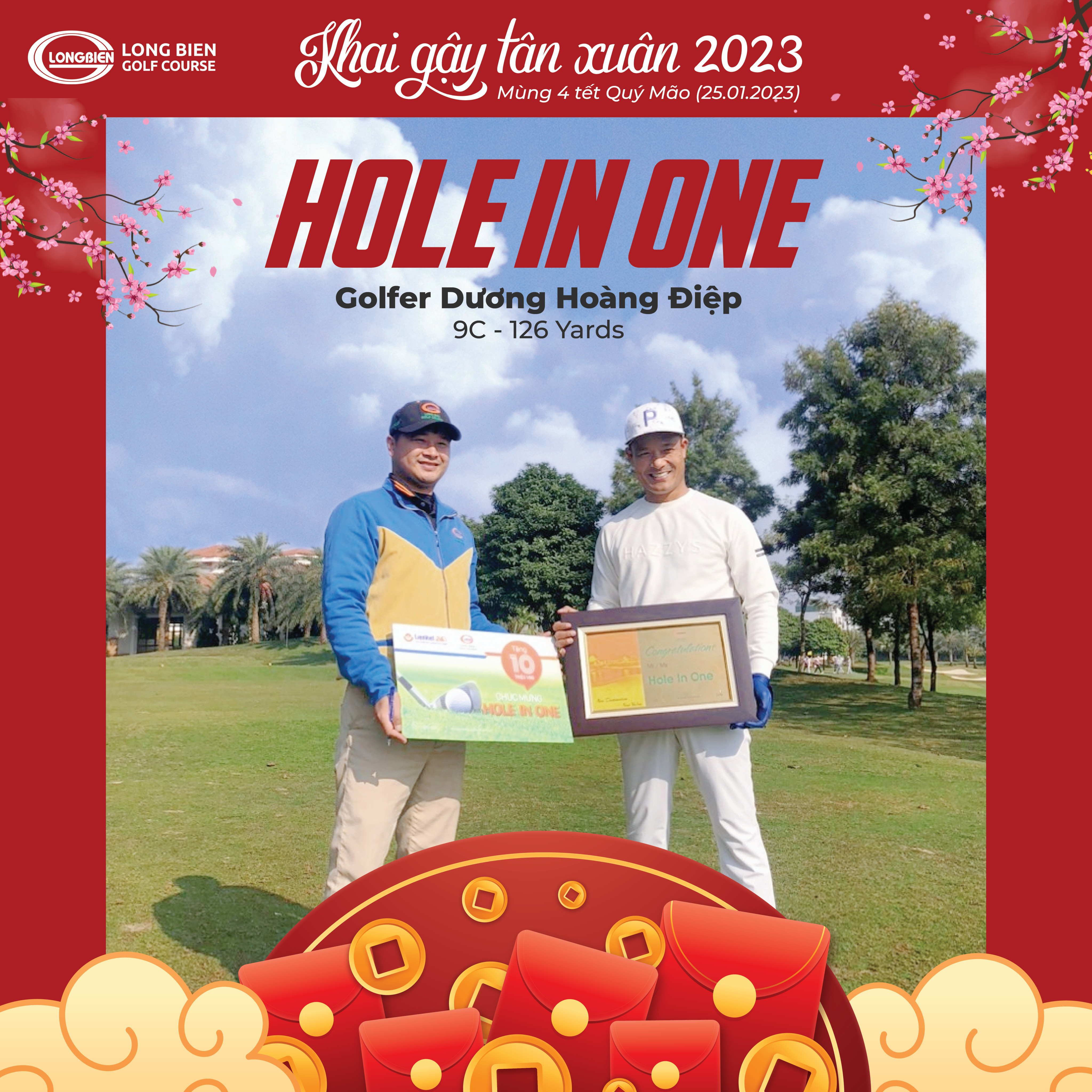 HOLE IN ONE BỞI GOLFER DƯƠNG HOÀNG ĐIỆP